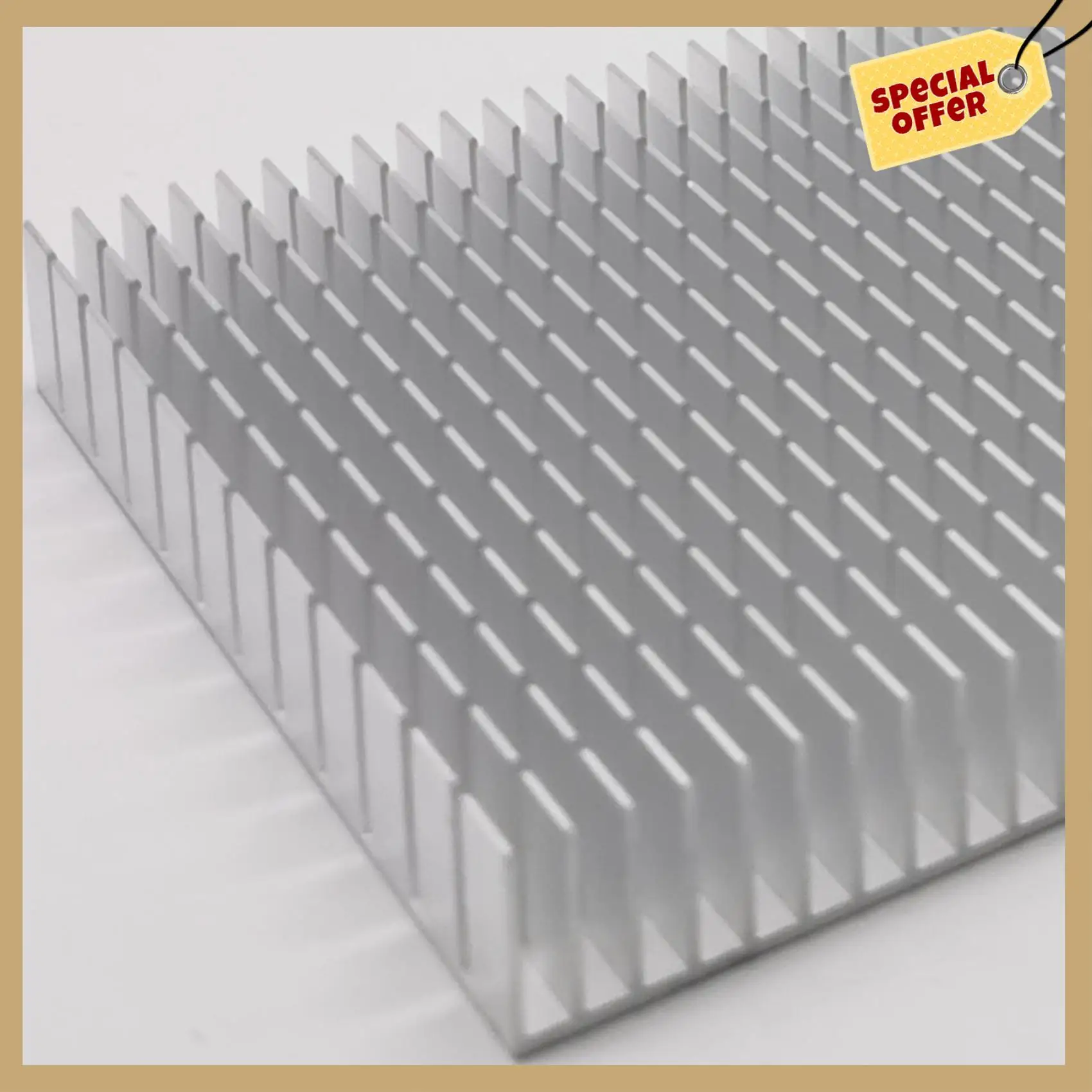 Kinerja Stabil-120Mm Panel Pemanas Heat Sink Aluminium Heatsink Radiator Penguat Daya CPU