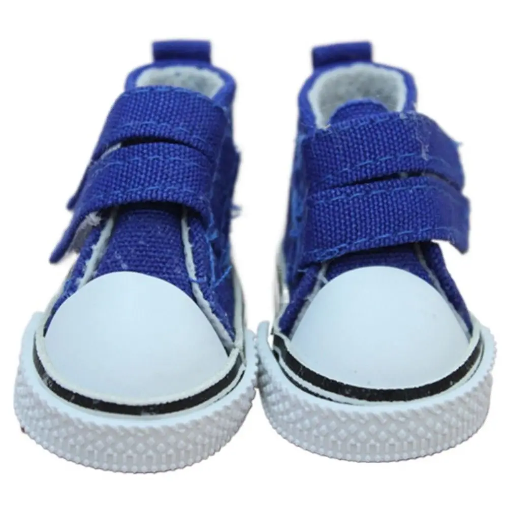 

1 Pair 5cm Length Doll Canvas Shoes Mini Plimsolls Doll Sneakers High Top DIY 1/6 Scale Mini Sneakers 1/6 BJD DollsGirl Gift