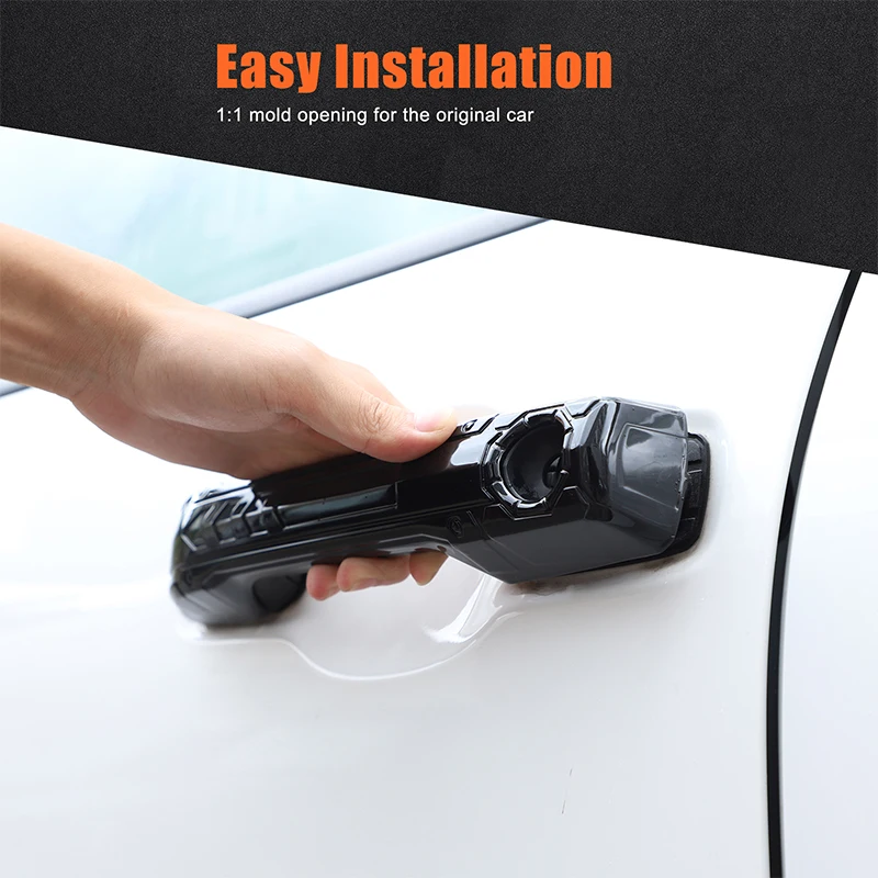 

For Toyota Tundra/Sequoia 2022+ exterior handle cover car handle decorative accessories ABS 4PCS (mecha model)