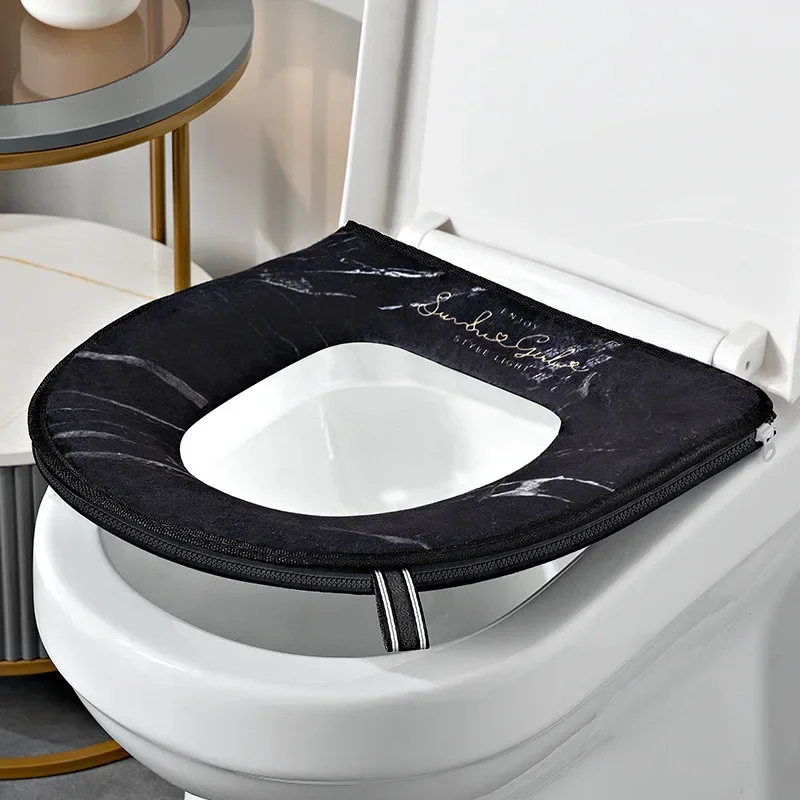 New Toilet Seat Four Seasons Universal Household Cover Summer Cushion Ring Pad Waterproof Zipper Bathroom