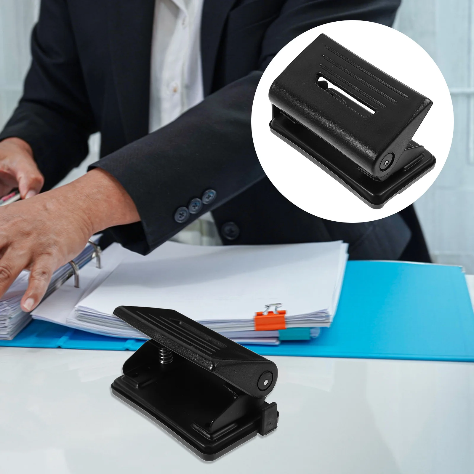 Portable Small Hole Puncher Ergonomic Manual Device for DIY Crafts Office Planner Hole Punch Office Planner Puncher