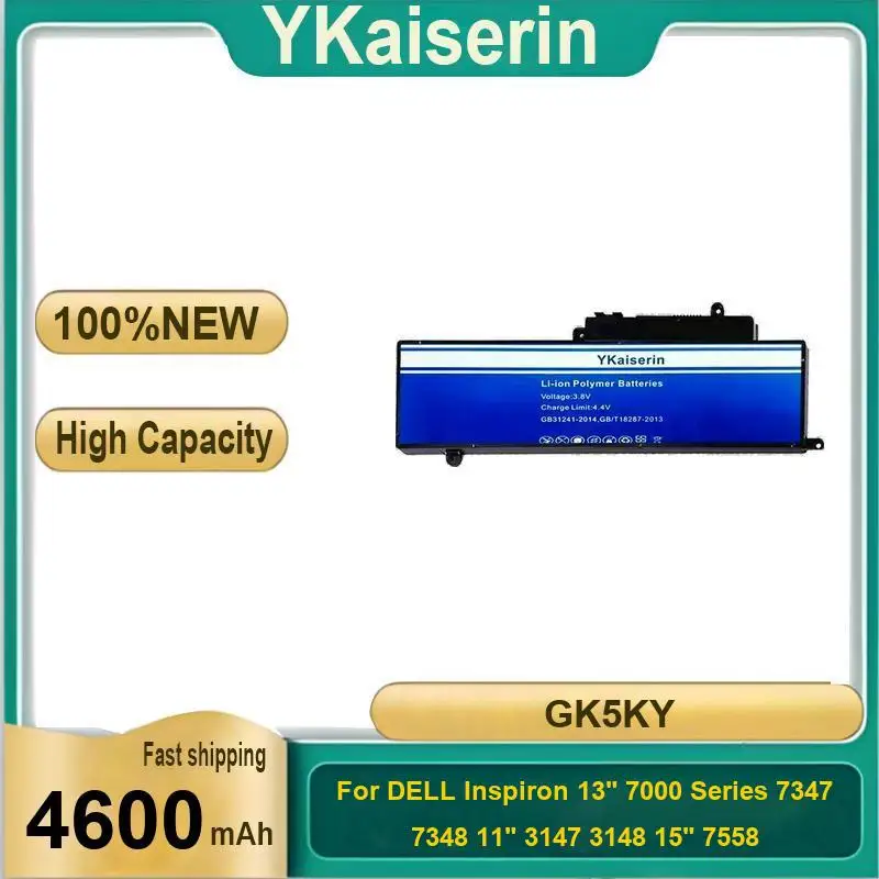 

4600Mah Laptop Battery Safe And Reliable GK5KY For Dell Inspiron 13" 7000 Series 7347 7348 7352 7353 7359 11" 3147 3148 15" 7558