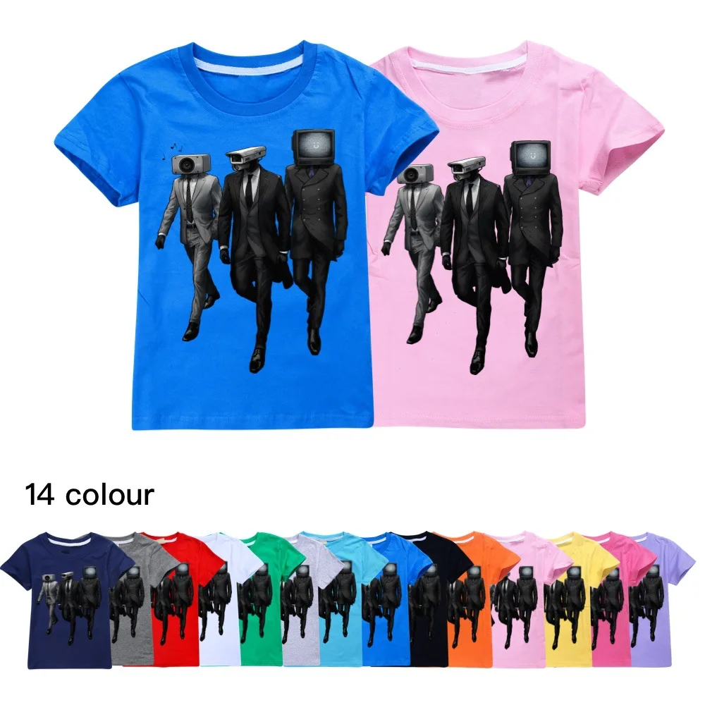 

New Summer Hot Game Skibidi Toilet Tshirt Kids 3D Printed T-Shirt for Boys Speakerman Clothes Teen Girls Casual Tops Streetwear