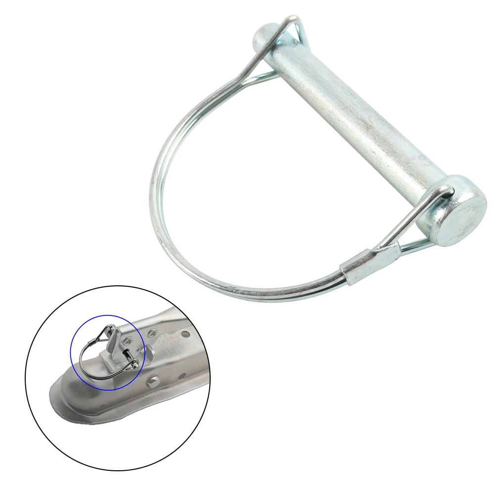 Safety Pin Lock Trailer Coupler Retainer Wire Clip D Shape Trailer Jack Pin Towing Safety Lock Trailer Coupler