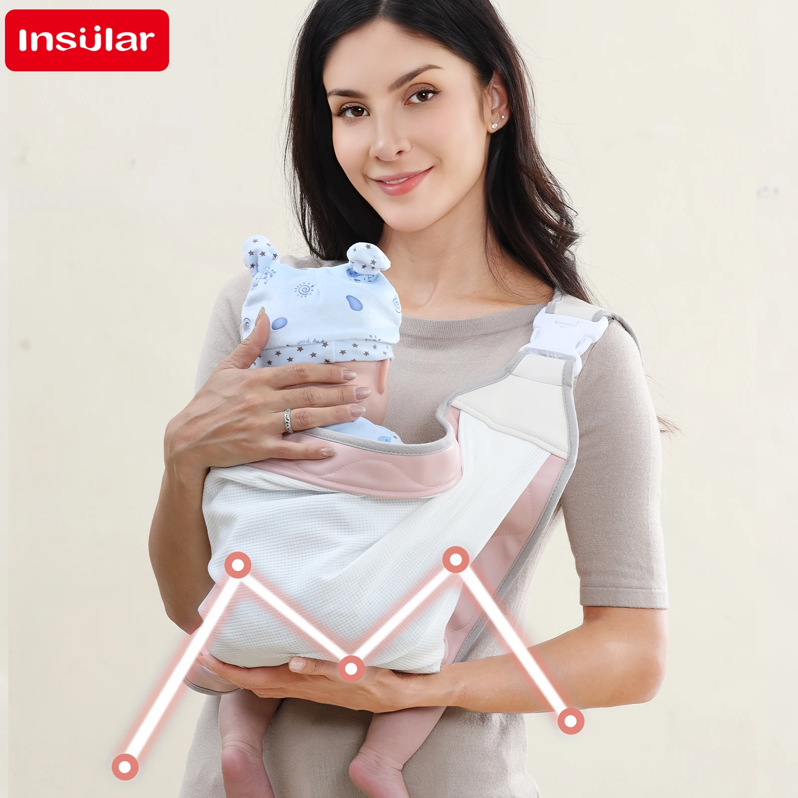 

INSULAR baby Four Seasons suitable for babies PU multi-functional breathable and suitable Newborn babies during Portable