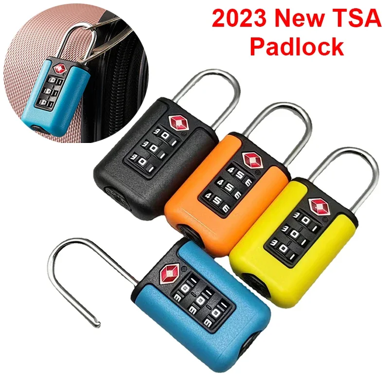 New Plastic TSA Customs Code Lock for Travel Security Luggage Suitcase Zipper Padlock Password Changeable Combination Lock