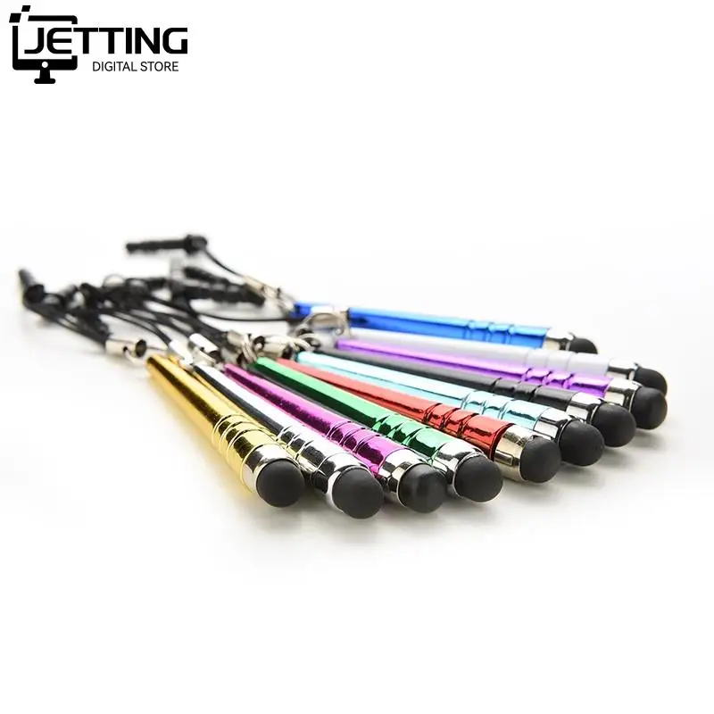 Universal Long Capacitive Screen Touch Pen Stylus for Smart Cell Phones Tablets Pens with Dust Plugs 10Pcs