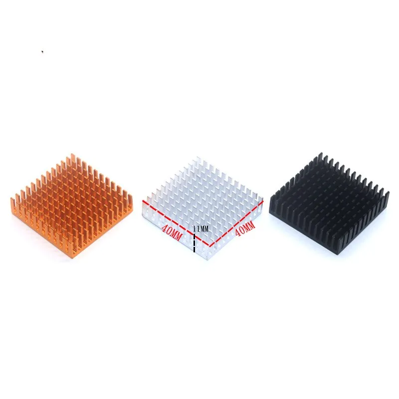 

40 * 40 * 11mm Aluminum Heat Dissipation Chip 4010 Fan Special Radiator Power Amplifier Radiator