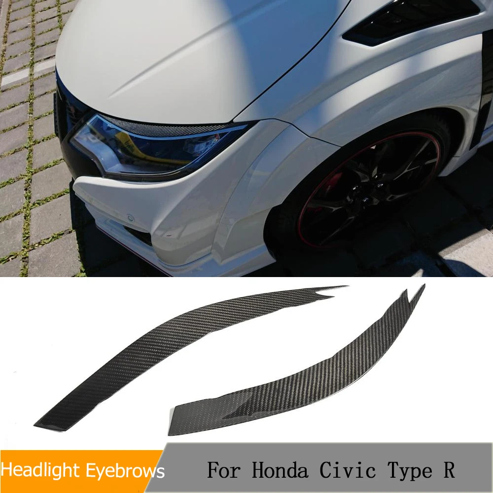 

Сухая искусственная декоративная накладка для бровей для Honda Civic 2015, 2016, налобный фонарь, наклейки для ресниц