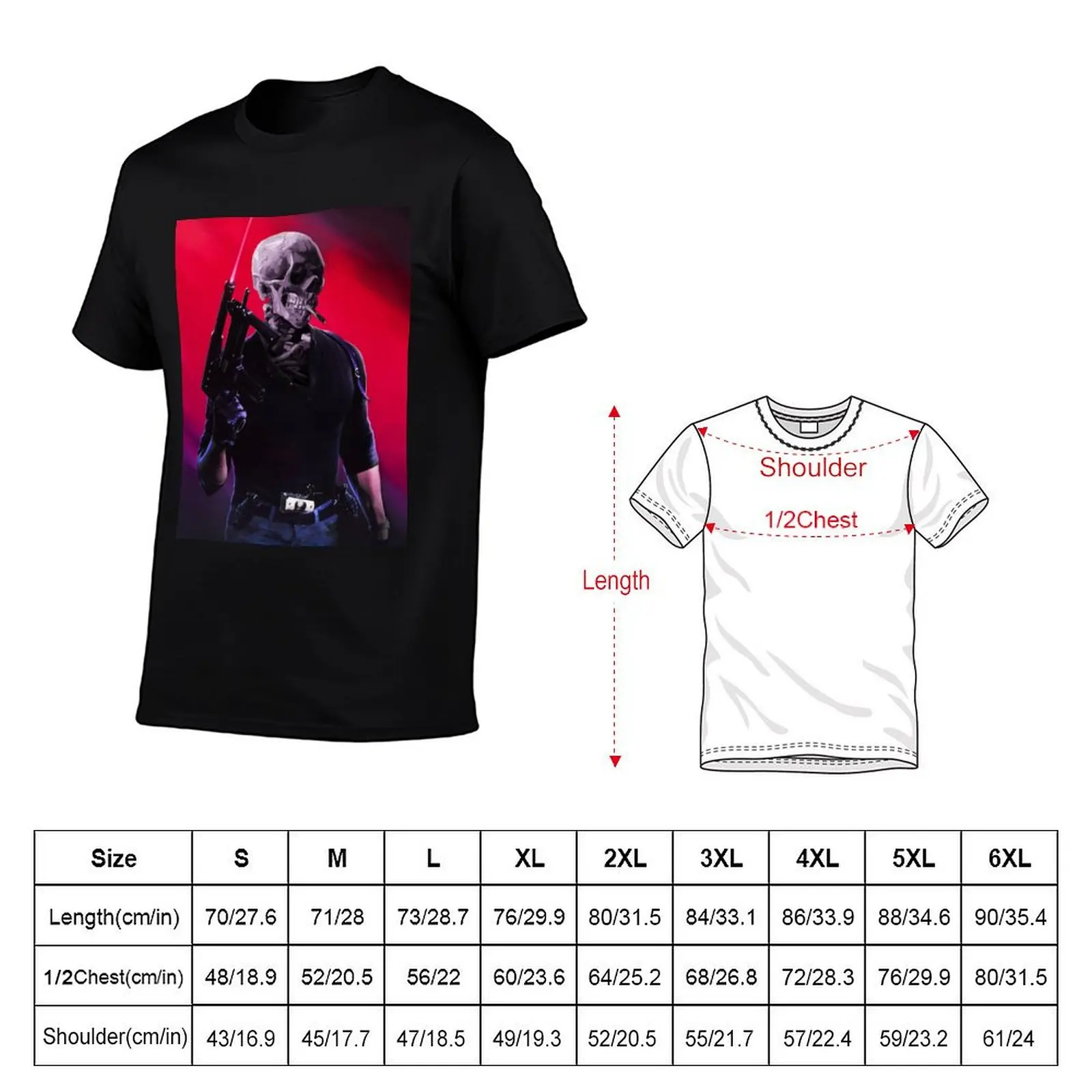 Cobra Skeleton T-Shirt Basic All Season Solid T-Shirt