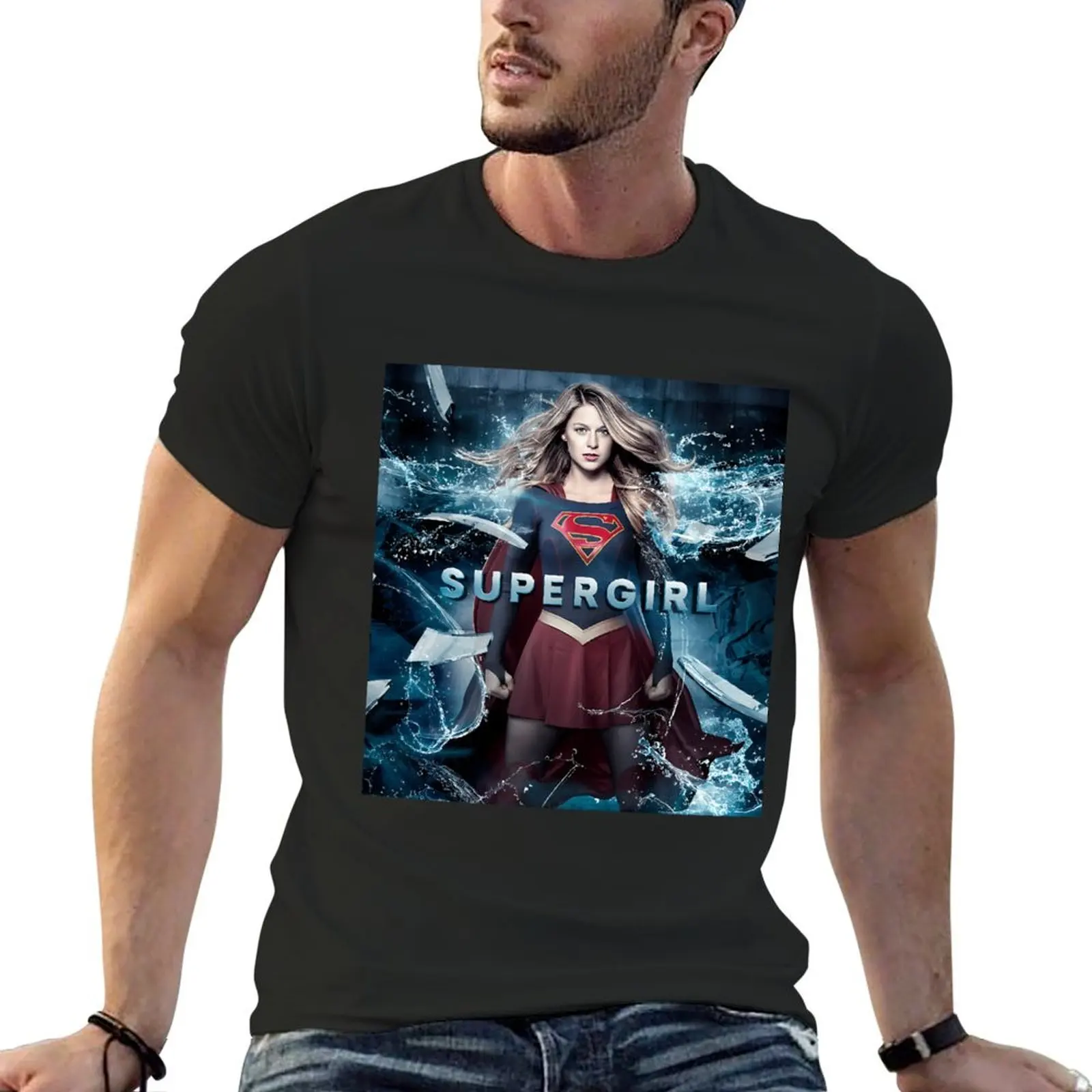 melissa benoist T-Shirt customizeds anime tshirt anime clothes oversizeds mens designer t shirt