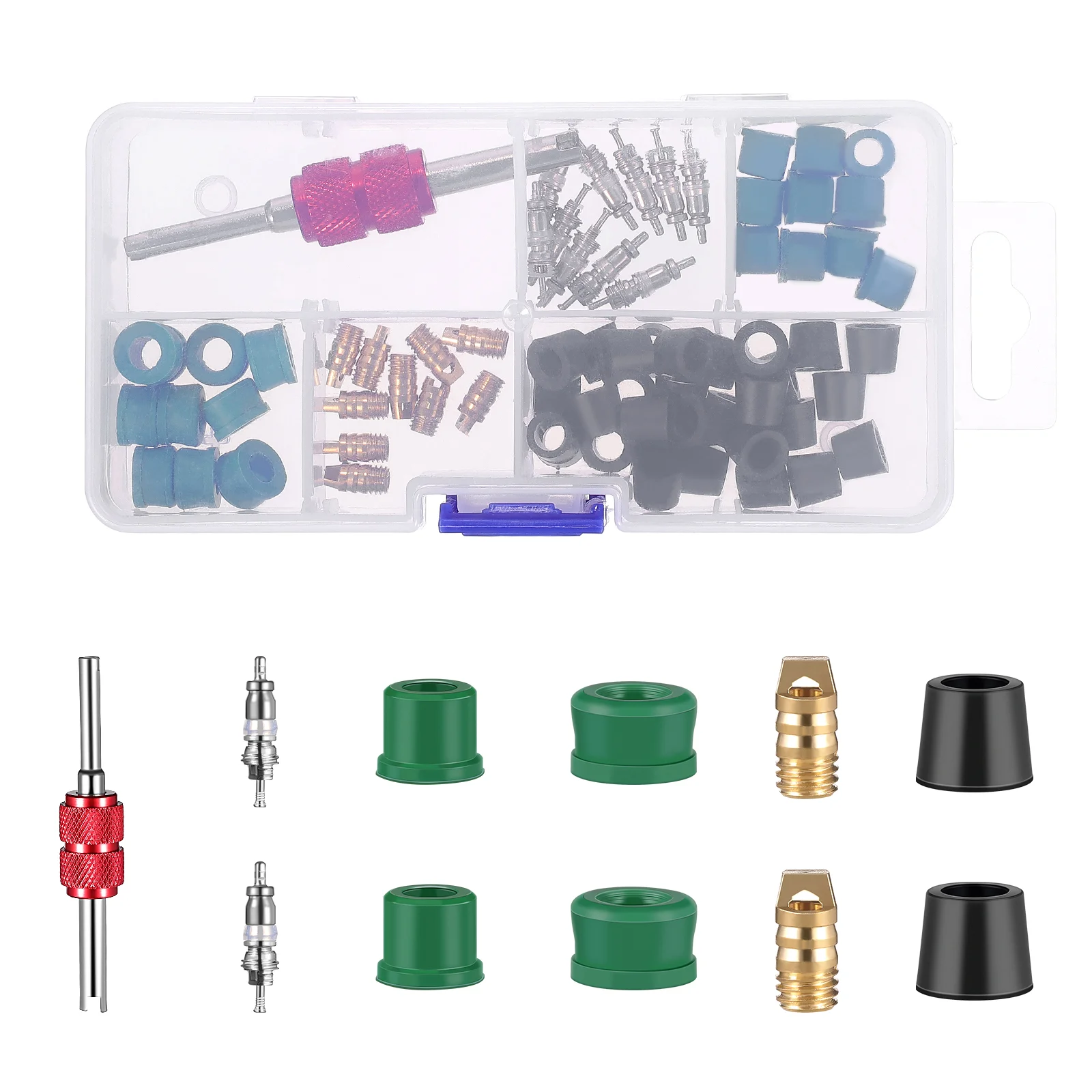 Car Air Conditioning Repair Set Conditioner Supply Tool Spool Kit Maintenance Sealing Ring Repairing Supplies