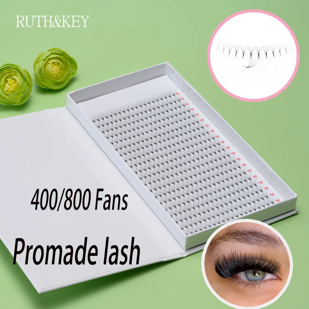 

Накладные ресницы Promade 0.05 мм, готовые пучки, заостренная основа, 20 рядов, XL-формат, 8D/10D, для объемного наращивания