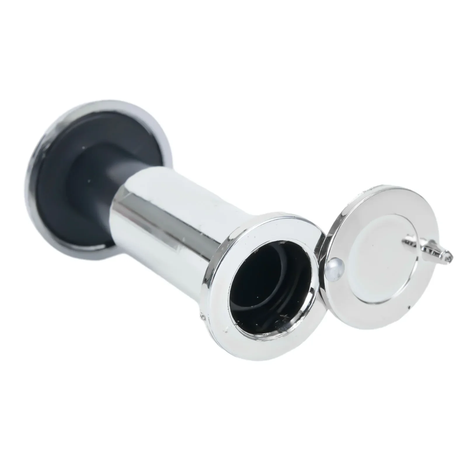 Visor de puerta de herramienta, carcasa de Metal en tono plateado, 1 piezas, 220 grados, ajustable, mirilla, agujero de visión para 50-75mm