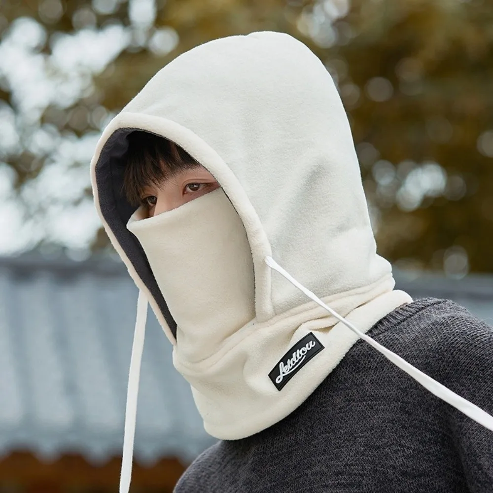 Novo manter quente balaclava chapéu à prova de vento à prova de frio pescoço máscara chapéu 2-em-1 engrossado chapéu quente inverno