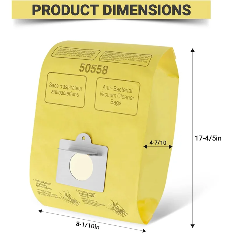 B46B-أكياس المكنسة الكهربائية لعلبة كينمور نوع C/Q 50558، 15 قطعة أجزاء أكياس مكنسة كهربائية #6