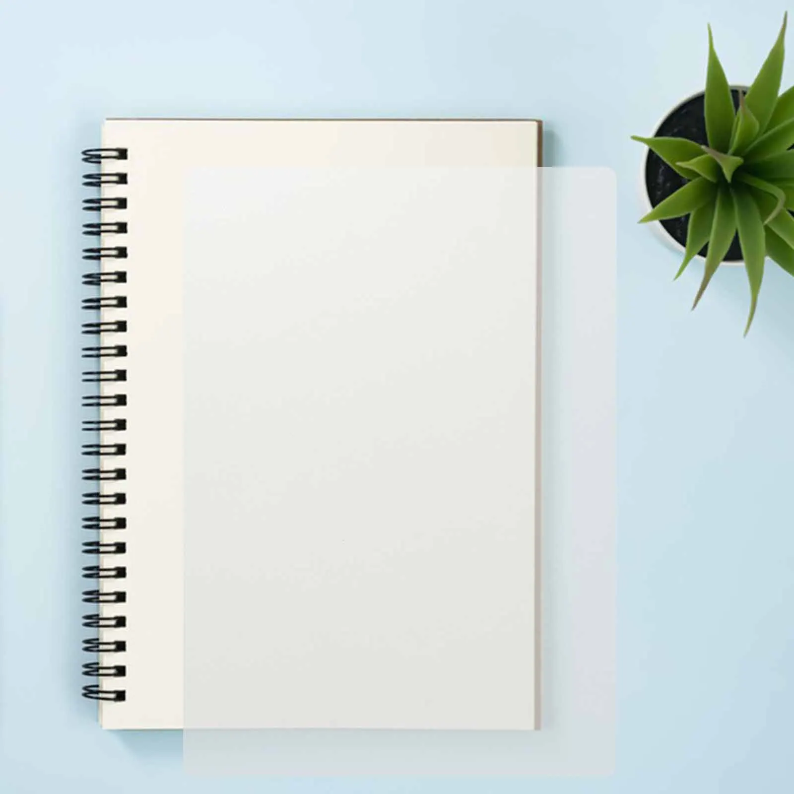 

50Pcs Clear Plastic Binding Covers Transparent Matte Sheets Waterproof Document Protectors for Presentation Reports