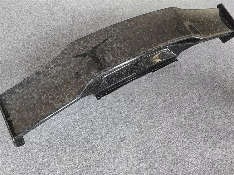 V Style Autoclave Carbon Fiber Single Deck Rear Spoiler Big Wing for 2014-2018 for High Quality Car Exterior