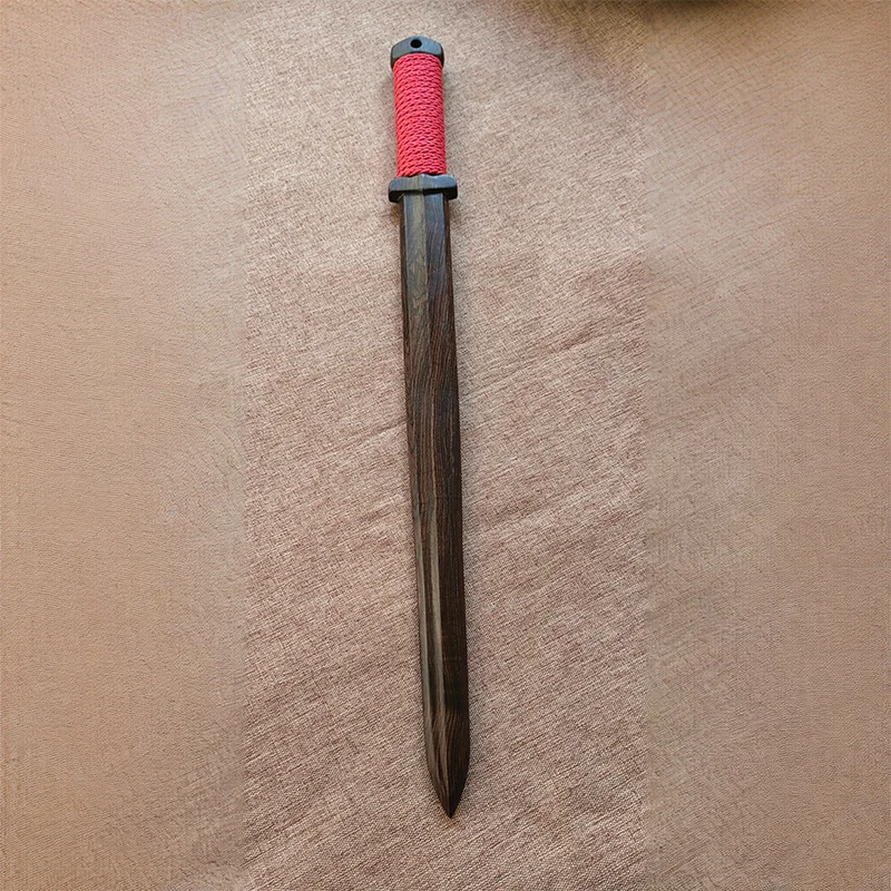 Chinese Sword Short Sword Length 50cm Full-Length Solid Wood Sword Made of Purple Sandalwood Material Solid Hardwood Martial Arts Prop - view 5