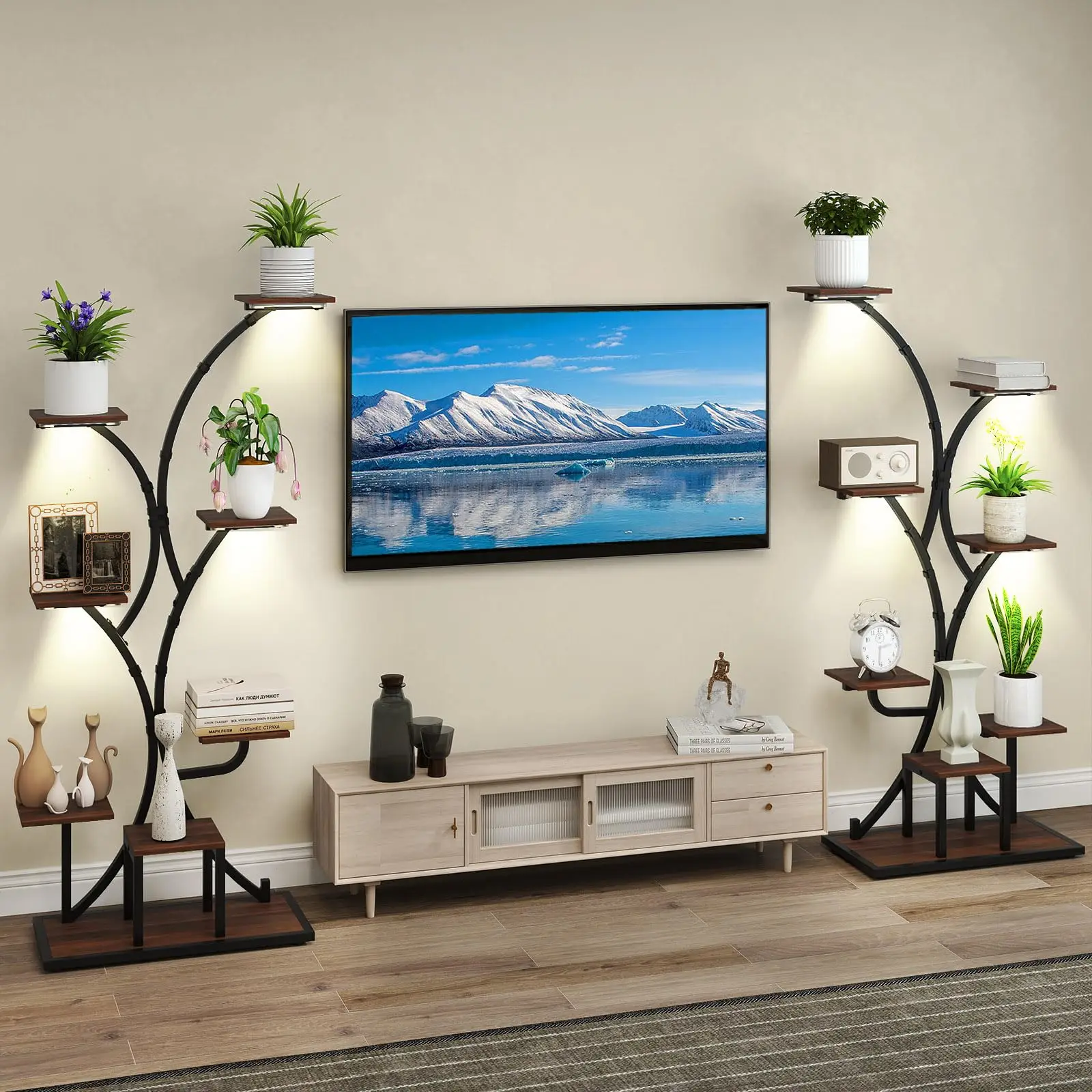 Plant Stand Indoor with Grow Lights, 8-Tier 58