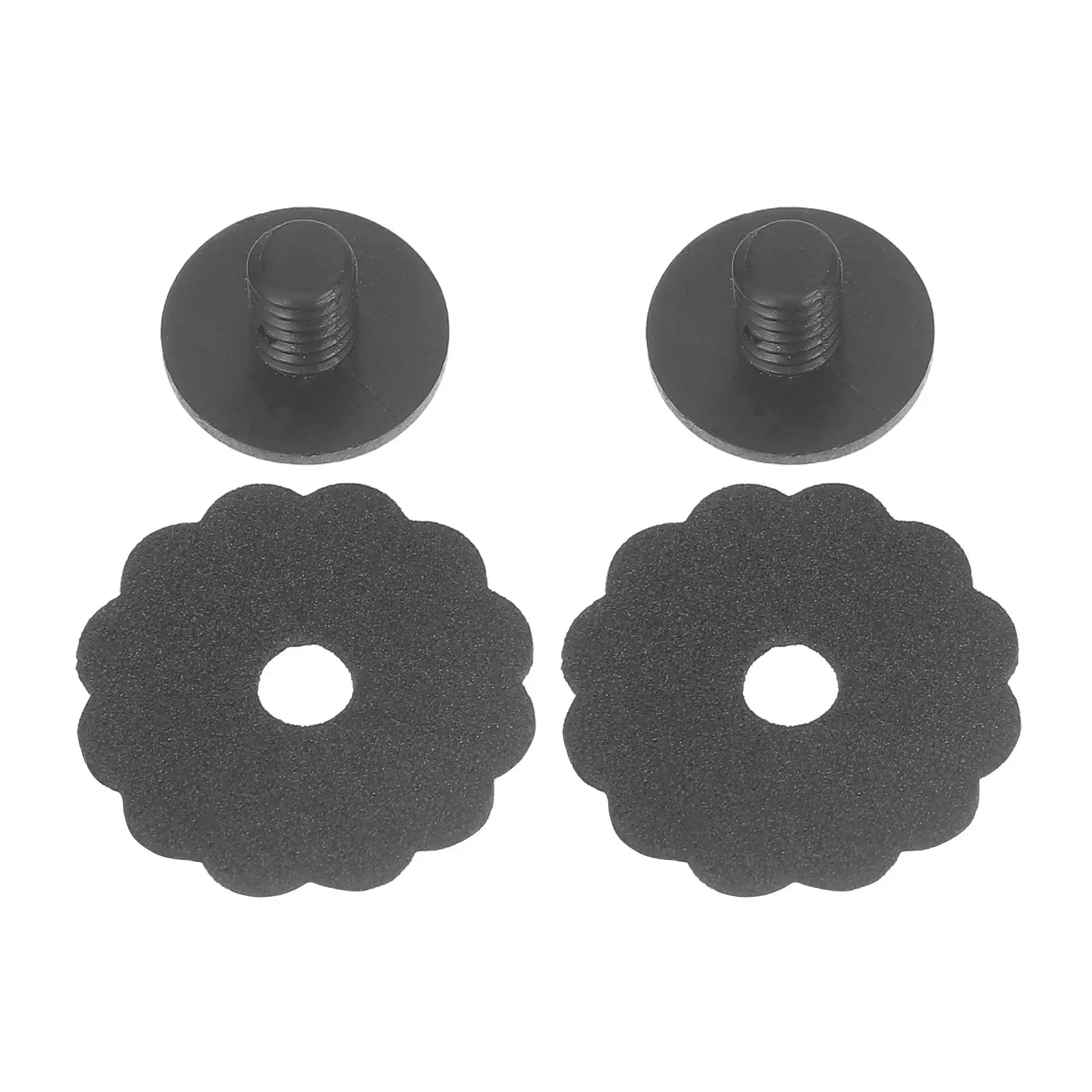 

2 Sets Umbrella Hat Accessories Black Tips Replacement Tops Cover Repair Parts Protector Ends Fit Most Pole Handle Sun Rain
