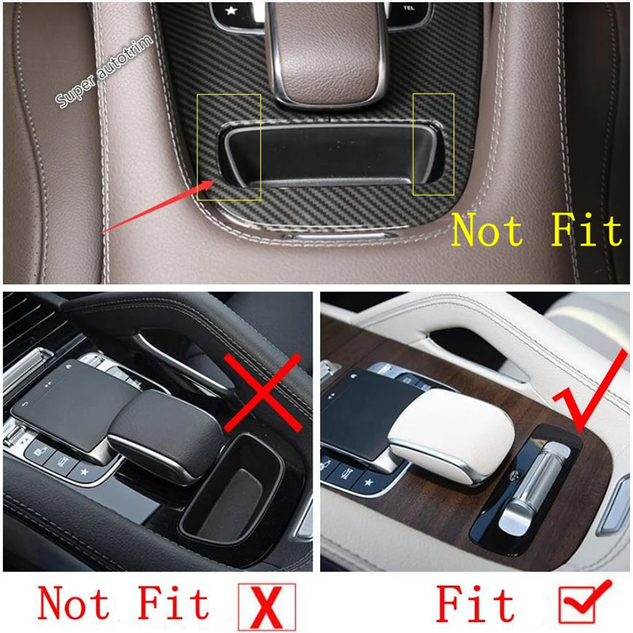 ABS Accessories Fit For Mercedes-Benz GLE GLS Gle320 450 2020 2021 Head Rest Switch Button Sticker Cap Steering Wheel Cover Trim