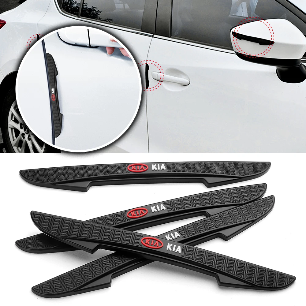 Borda da porta do carro anti-colisão protetor barra adesivos de silicone para kia rio ceed sportage cerato alma sorento k2 niro niro picanto