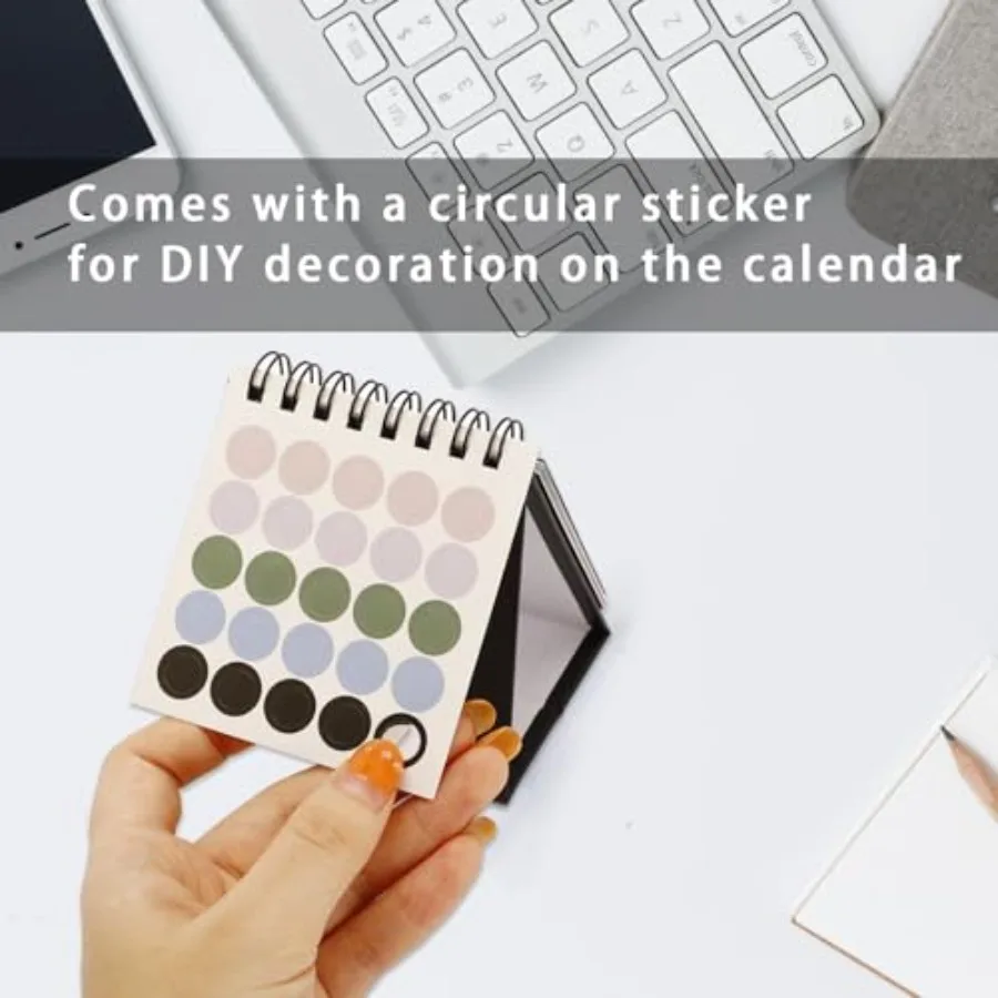 2025 Desk Calendar Sng Flip Mini 2025 Desktop Calendar for Planning Organizing Daily Scheduler Suit for Home School Office Tabl