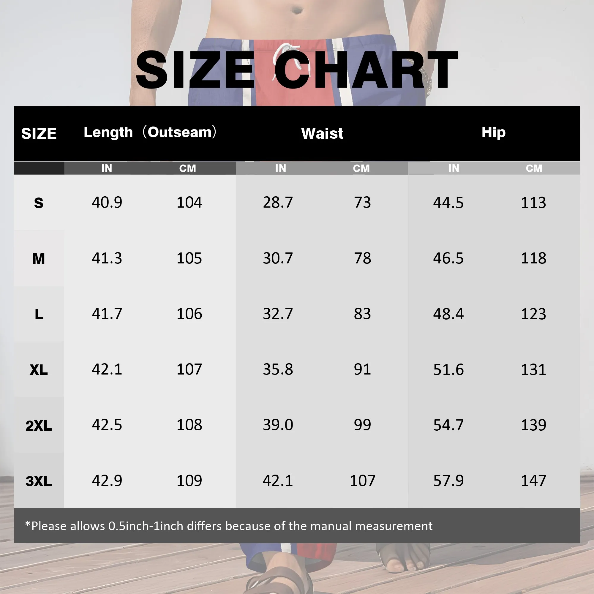 YEAE Blue Red Stripe Print Pants for Men Summer casual Loose Drawstring Trousers