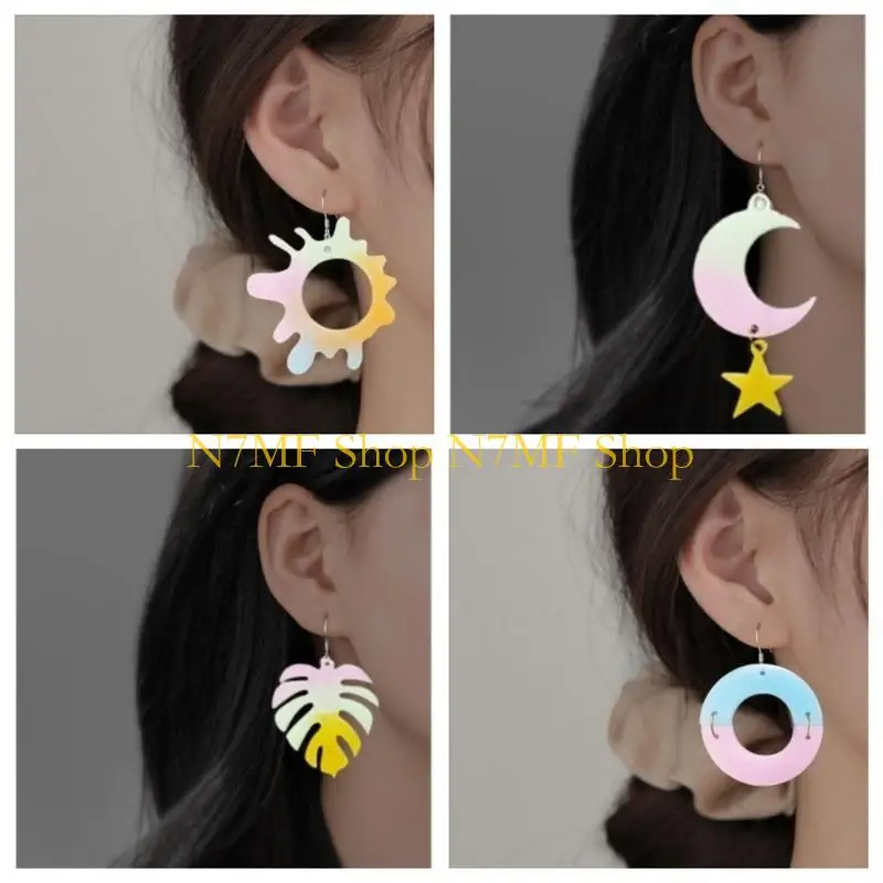 

N7MF серьги-листья Monstera, силиконовая форма с отверстием, брелок для ключей, ожерелье, подвеска, очаровательная форма для из