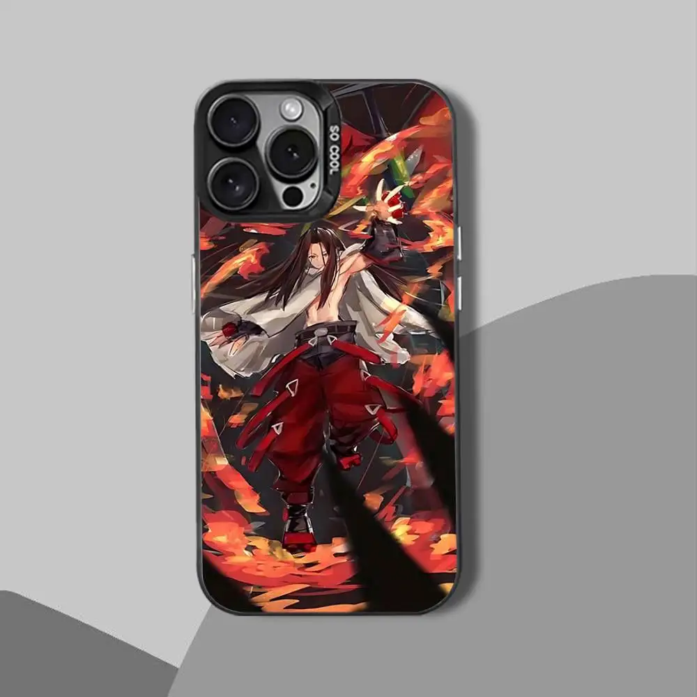 K-King HaoS sakura s-chaman funda de teléfono para iPhone 12,16,11,14,13,17,15,E,Max,Plus,Air,Pro,Mini negro a prueba de golpes IMD duro