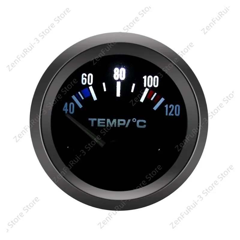 2 Inch 52MM Universal Water Temperature Gauge 40-120°C Auto Refit Dashboard Meter Engine Temperature Indicator for Modification