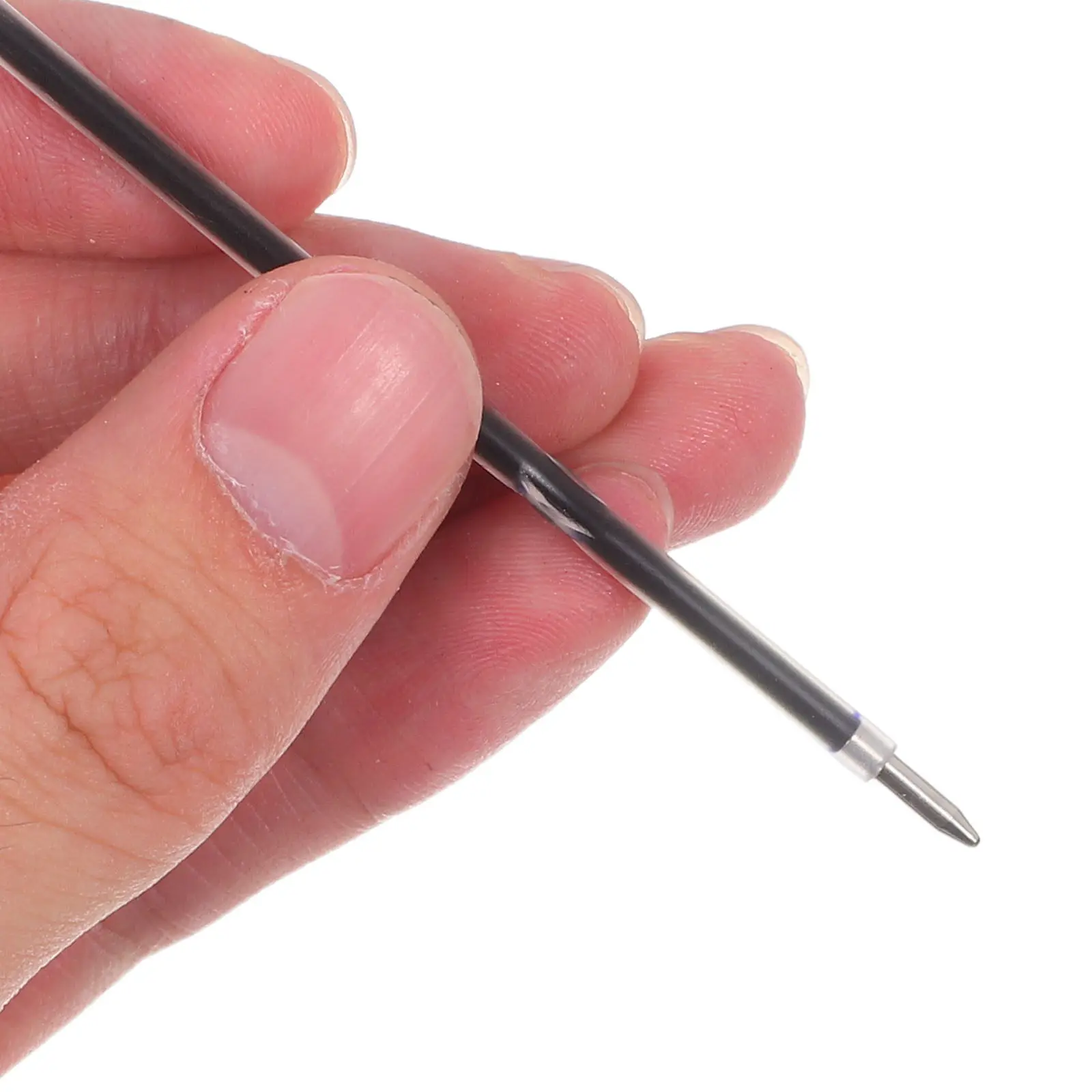 300Pcs 0.7mm Universal Ballpoint Pen Refills Black Ink Smooth Flow Easy Insert Retractable Design for Office Supplies School