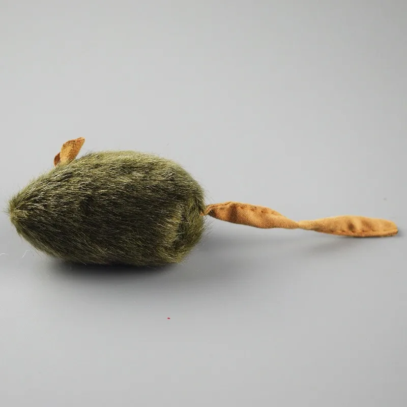 Funny Plush Cat Toy Simulation Mouse Automatic Chirping Interactive Mice Cat Toy Bite Resistance Relieve Boredom Kitten Supplies 4