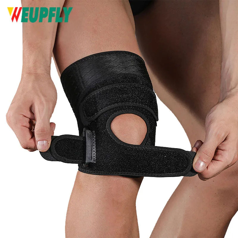 1Pcs Knee Brace for Knee Pain Relief – Neoprene Knee Brace for Running,Injury Recovery – Side Stabilizers – Open Patella Support