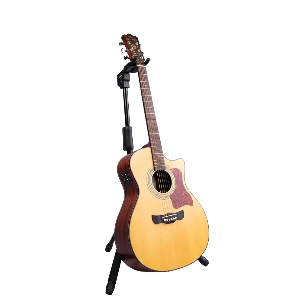 GUITTO GGS-06 Folding Guitar Stand Universal Guitar Accessories Aluminum Alloy Tripod Music Stands Holder Height Adjustable