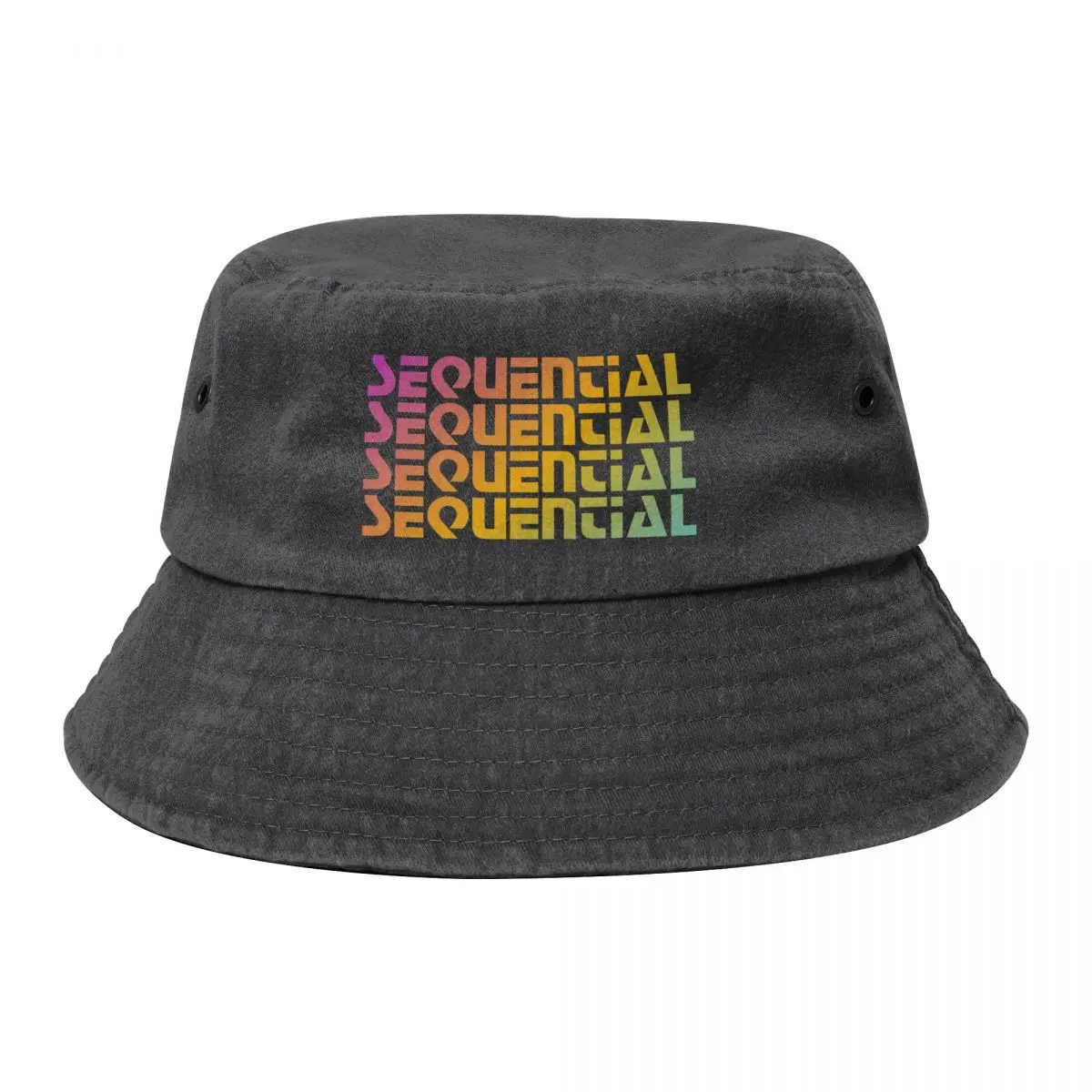 

Rainbow Sequential Bucket Hat cute New Hat Hats For Men Women's