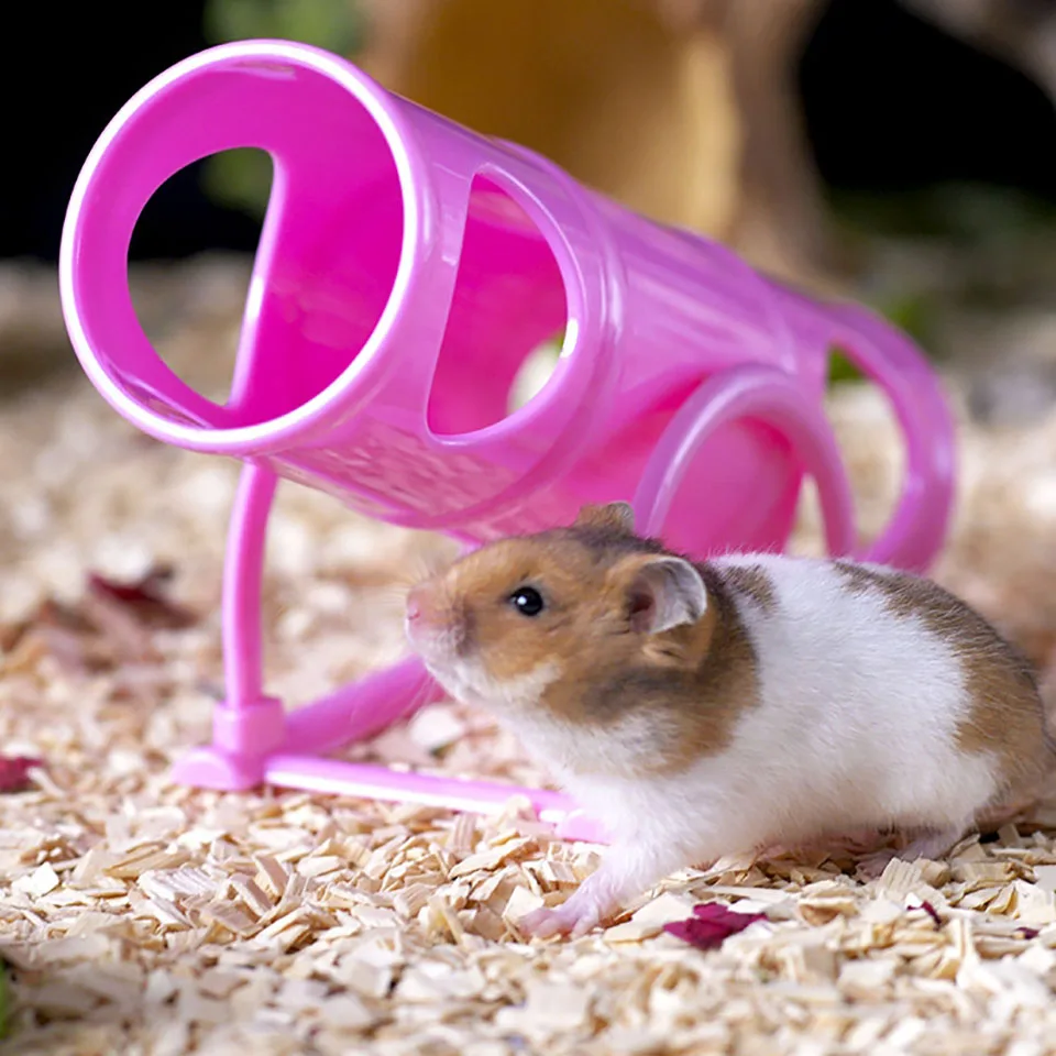 

Hamster Exercise Toy Seesaw Sports Cage House Rat Mouse Play Tunnel Tube Hamster Seesaw Barrel Toy Suitable For Small Animal