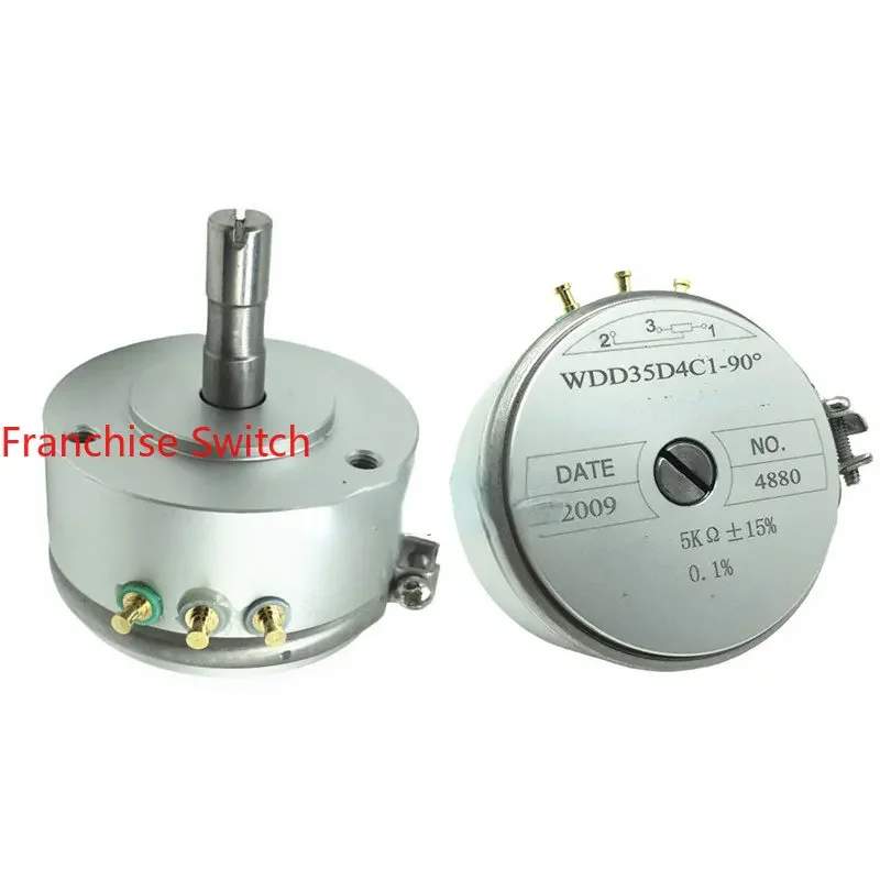 

Precision Conductive Plastic Potentiometer WDD35D4C1 90° 5K 360° Infinite Rotation Effective Angle