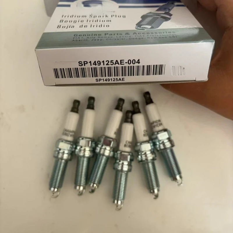 6pcs SP149125AE Iridium Spark Plug For Jeep Dodge Chrysler 3.6L Pentastar 2011 2012-2018 RER8ZWYCB4 SP149125AD