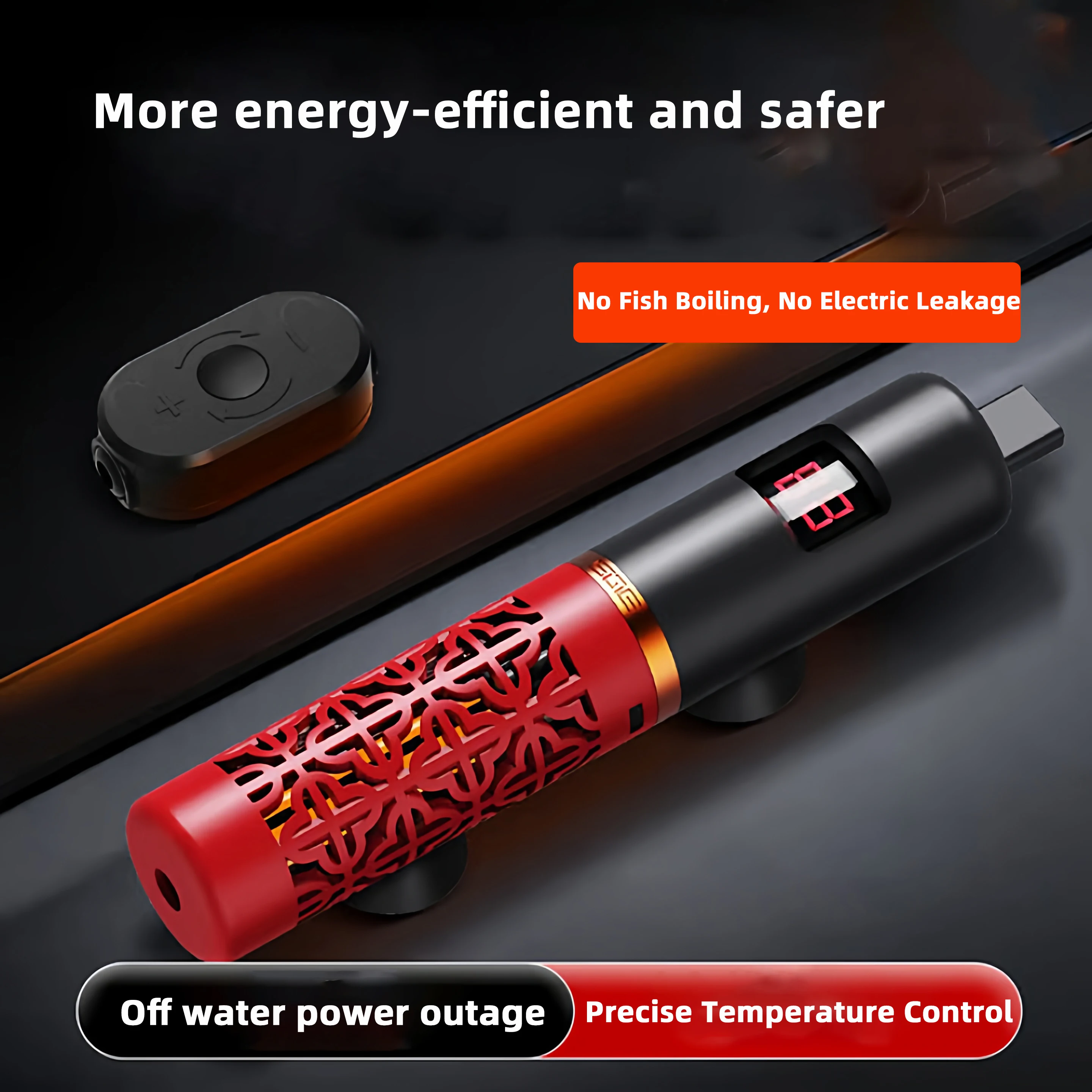 

Нагревательный стержень, автоматический нагревательный стержень с постоянной температурой и переменной частотой, мини-нагреватель для аквариума, цифровой дисплей