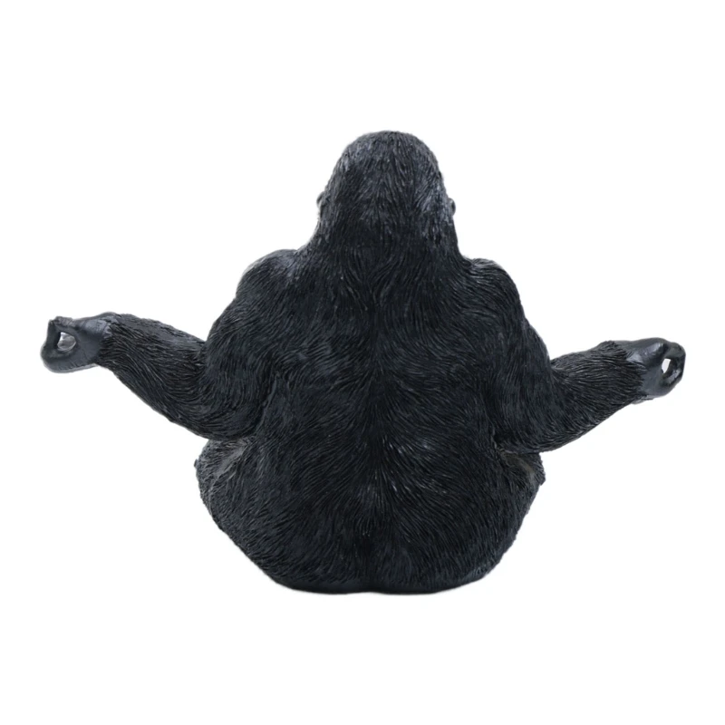 Creative Chimpanzee Figurines Statues Room Meditating Decorations for Hotel Lobby Figurines