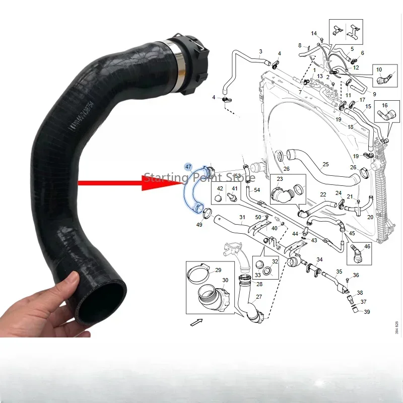 

Подходит для высококачественного сливного шланга резервуара для воды Scania 2438754. Многослойная линия.