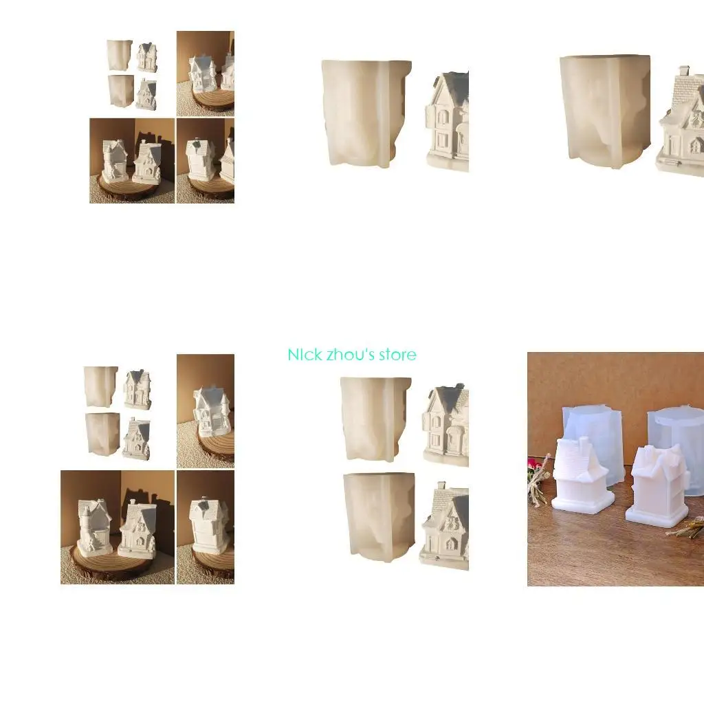 

E15E High Quality Silicone Castles Display Accent Mold For Birthday Party Decorations