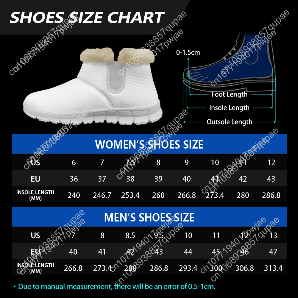 أحذية John Rambo F-First B-Blood للثلج للرجال والنساء المراهقات تحافظ على الدفء أحذية رياضية خفيفة الوزن غير رسمية مخصصة #4