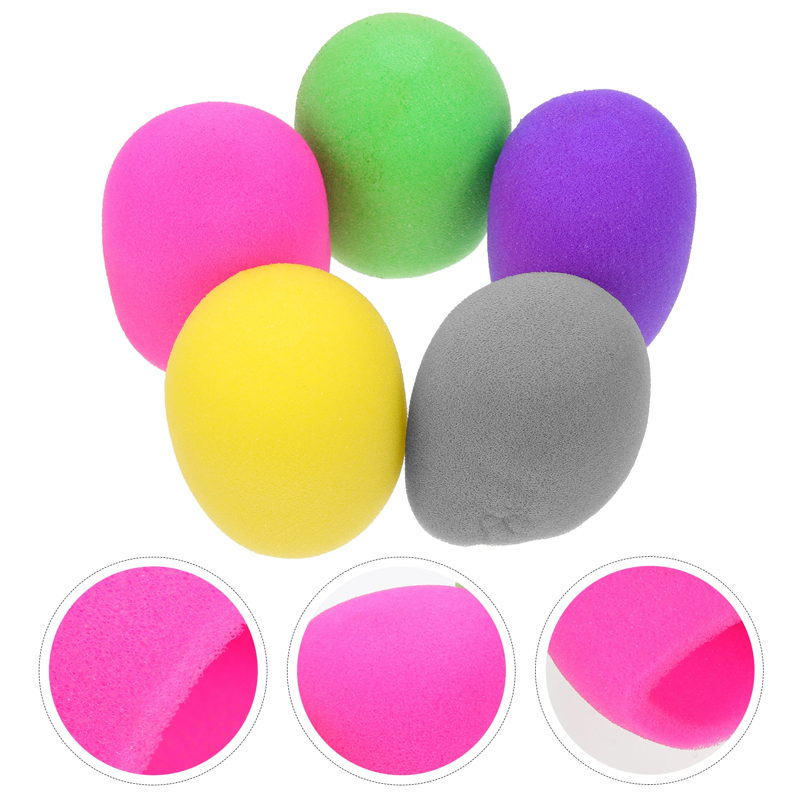 

10Pcs Microphone Foam Sleeves Strong Adaptability Mic Cover Optimal Sponge Material Mic Accessories For Stage Performance