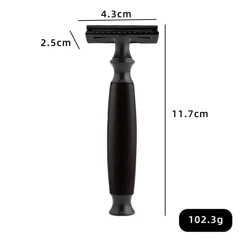 Double Edge Professional Wooden Handle Shaving Razor Classic Safety Shaver For Male & Female