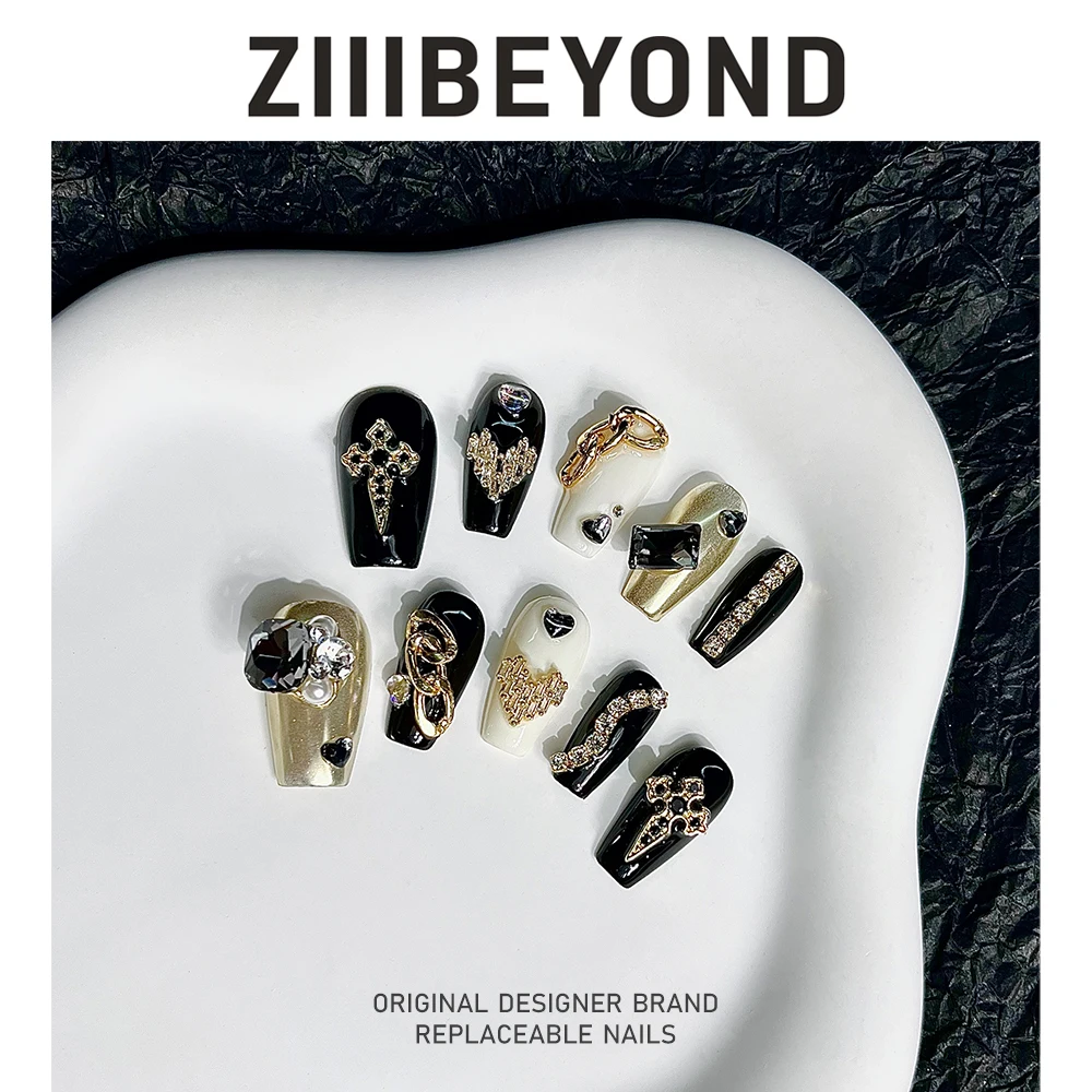 ZIIIBEYOND Punk girl, nail art, punk style, bold and avant-garde, cool girl style ZB19