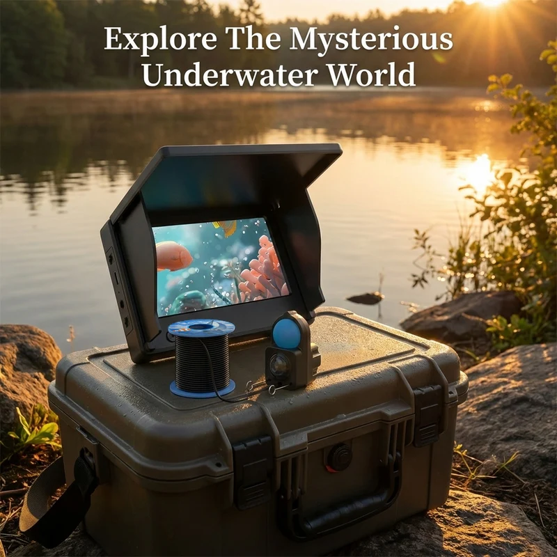 Portable Underwater Fishing Camera with Night Vision