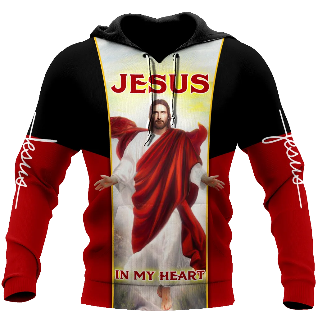 Men's Hoodies Spring and Autumn Jesus Cross God Casual Long Sleeve for Men New Arrival 3D Print Pullover tops Fashion Streetwear